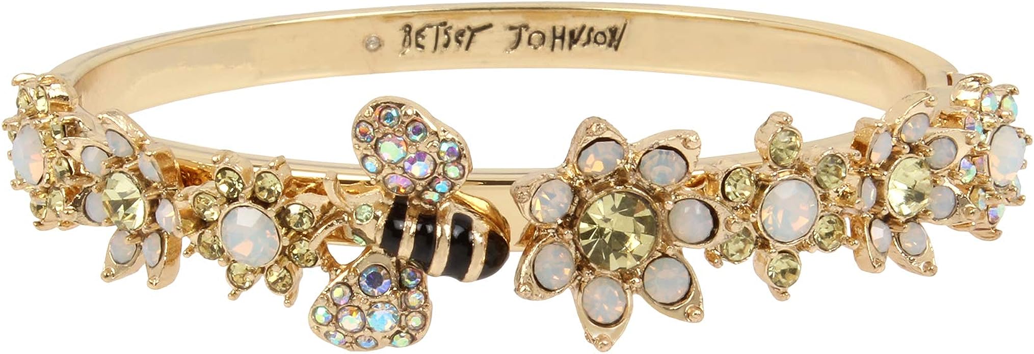 “Elevate Your Style with Betsey Johnson’s Women’s Flower Bangle”