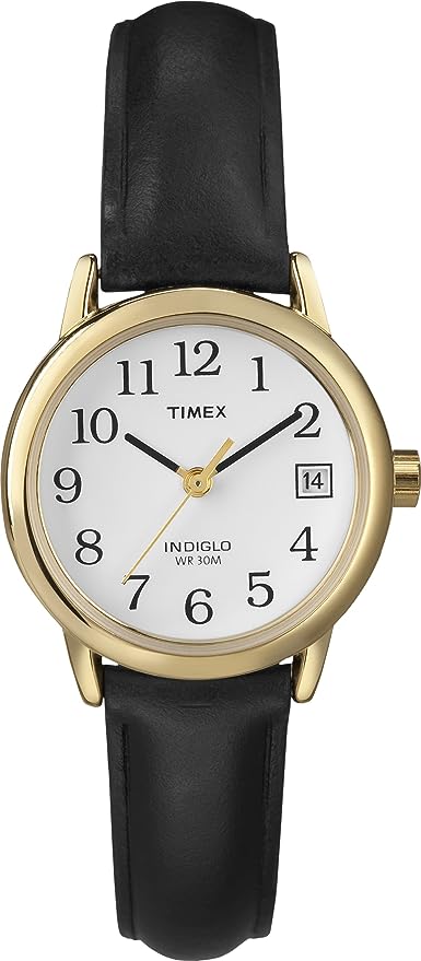 Elevate Your Style with the Timex Women’s T2H341 Easy Reader Leather Watch