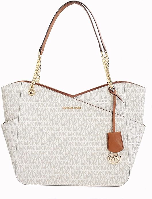 Elevate Your Style with the Michael Kors Travel Shoulder Bag in Vanilla